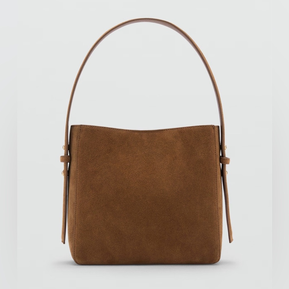 Mango- SUEDE MINI SHOPPER BAG